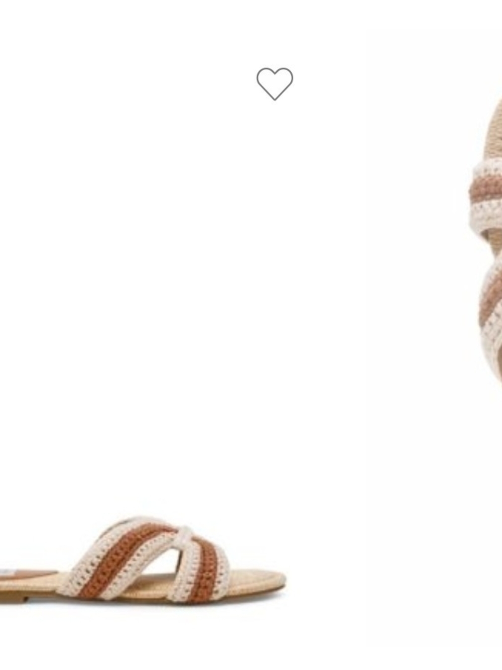 NWT DV by Dolce Vita Geeya C Crochet Slide Sandals Tan 6.5 - Picture 9 of 11